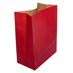 Паперовий пакет  червоний 260x150x350 мм 50 шт.