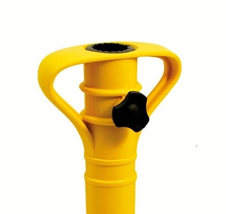 Підставка-гвинт для садової парасолі Adriatic пластикова жовта, 43 см, фото 2