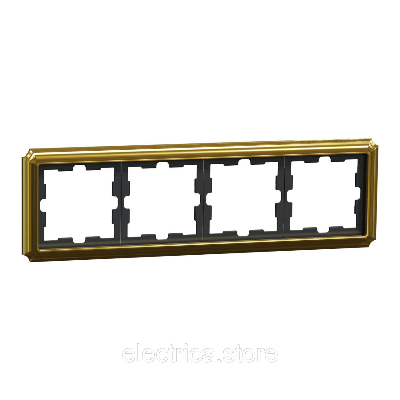 MERTEN D-Atique Рамка 4-постова золото 24к MTN4040-4741, фото 1
