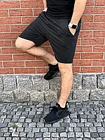 Шорты мужские на лето Капри трикотажные Бриджи темно-серые Бермуды спортивные Летняя одежда наложеным платежем