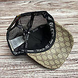 Бейсболка Gucci у двох кольорах із малюнком у бежевому кольорі, фото 2