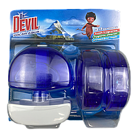 Туалетный блок для унитаза Dr.DEVIL 3in1, Полярная вода, 3*55 ml