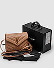 Жіноча сумка Ів Сен Лоран бежева Yves Saint Laurent Beige Toy LouLou In Quilted Leather, фото 2