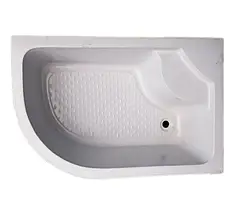 Душовий піддон KO&PO 117 R 120x80х40 см правий асиметричний акриловий, фото 4