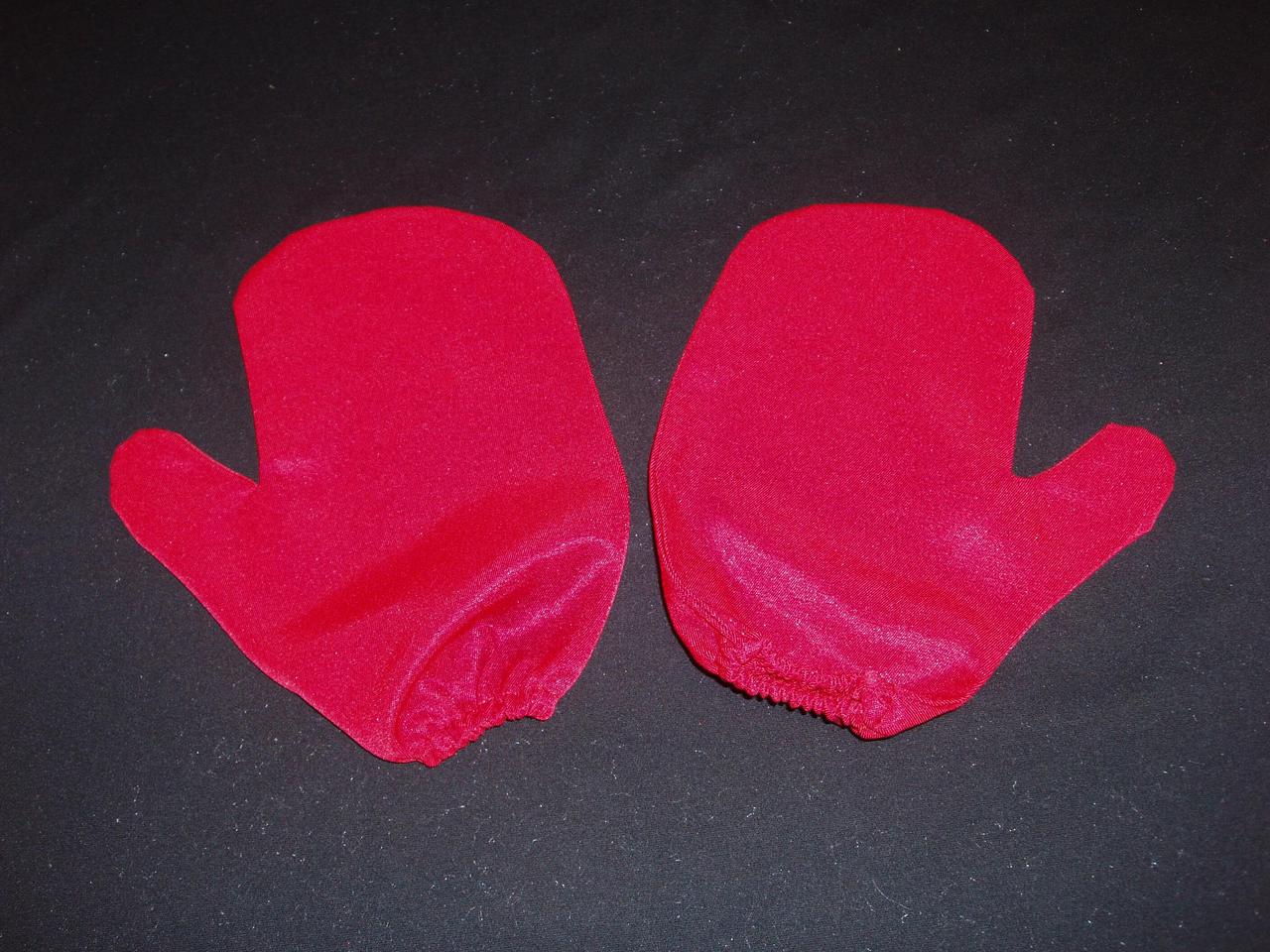 Рукавиці ЧЕРВОНІ Діда Мороза 26 см. Габардин УСПІШНІ, фото 1