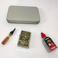 Запальничка бензинова в подарунковій коробці N3, сувенір запальничка, подарунки IV-769 для чоловіків mun