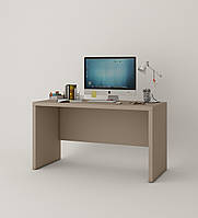 Стильный прямой коричневый компьютерный письменный стол 120 см с толстой столешницей для ноутбука CT Сан Марино