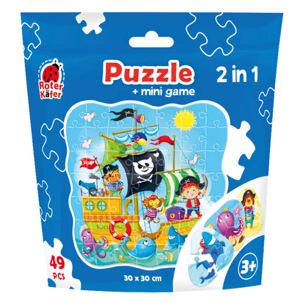 Пазл у дой-пак упаковці 2 в 1 «Пірати» Vladi Toys (5903858960760), фото 1