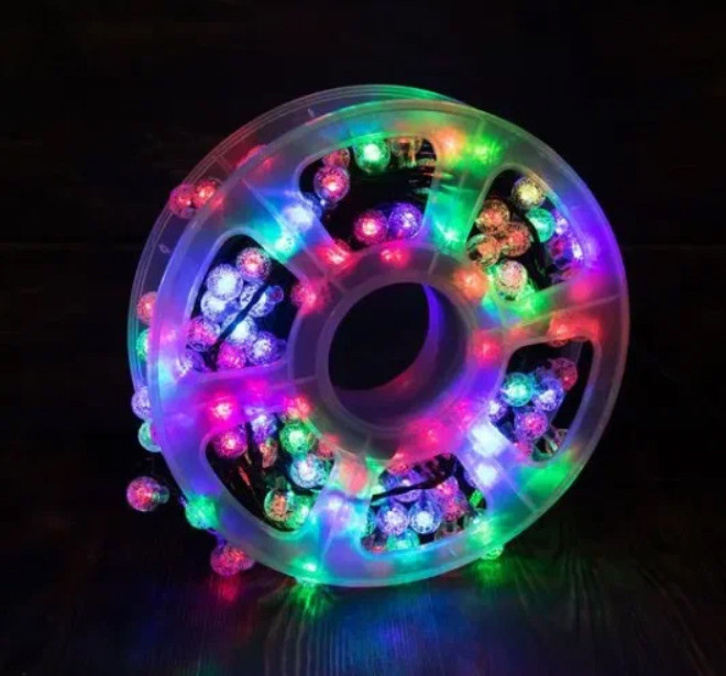 Світлодіодна вулична гірлянда 20m 120 LED RGB (50m-)