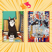 Блокнот А6 на пружині в клітинку 48 арк. Umibe no Etranger / Незнайомець на березі моря 005