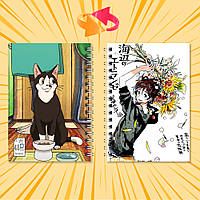 Блокнот А6 на пружині в клітинку 48 арк. Umibe no Etranger / Незнайомець на березі моря 006