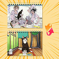 Блокнот А6 на пружині в клітинку 48 арк. Umibe no Etranger / Незнайомець на березі моря 010