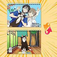 Блокнот А6 на пружині в клітинку 48 арк. Umibe no Etranger / Незнайомець на березі моря 011