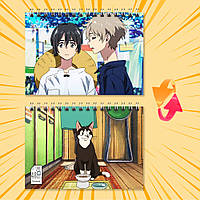 Блокнот А6 на пружині в клітинку 48 арк. Umibe no Etranger / Незнайомець на березі моря 012