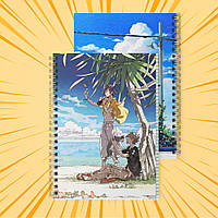 Зошит А5 48 арк. на пружині у клітинку 60 гр.м² Umibe no Etranger / Незнайомець на березі моря 002