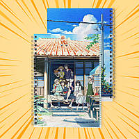 Зошит А5 48 арк. на пружині у клітинку 60 гр.м² Umibe no Etranger / Незнайомець на березі моря 003