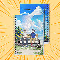 Зошит А5 48 арк. на пружині у клітинку 60 гр.м² Umibe no Etranger / Незнайомець на березі моря 004