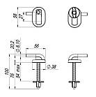 Кріплення кришки для унітазу (СУ-1.10.ЗП), фото 3