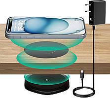Бездротовий зарядний пристрій KPON Invisible під стіл настільна зарядна станція