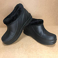 Ботинки женские с тиснением утепленные 38 размер. FO-637 Цвет: черный qwe