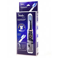 Электрическая зубная щетка аккумулятор Shuke SK-601 черная | Зубная щетка на батарейках детская | LH-442 Щетка