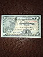 Банкнота Гибралтар 10 шиллингов 1934(2018) года Прес