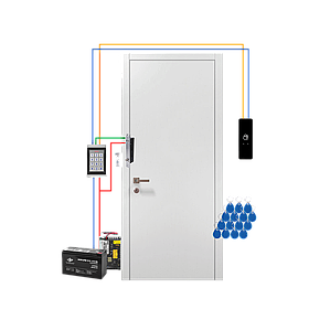 Автономний комплект СКУД з електроригельним замком та сенсорною кнопкою виходу GV-508