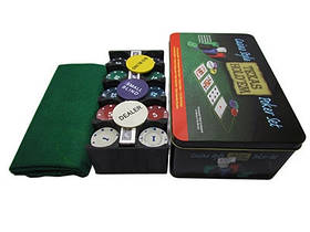 Гра настільна  "Покер -техас" в наборі з зеленою скатертиною  8-532 200Т-2