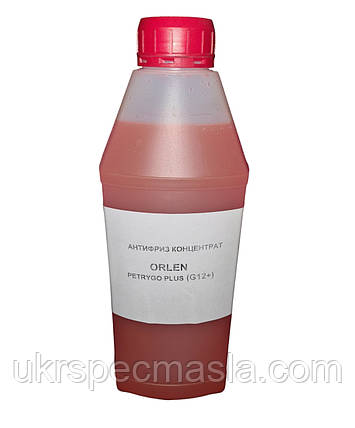Рідина охолоджуюча (антифриз G12+) концентрат ORLEN PETRYGO PLUS KONC, 1л, фото 1