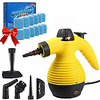 Пароочиститель 350мл, Steam Cleaner DF-A001 + Подарок Антибактериальные таблетки 12шт Washing mashine cleaner