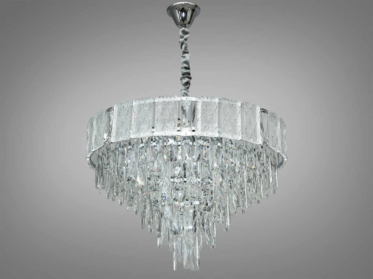 Кришталева сучасна люстра 327-600CH, фото 1