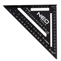 Угольник Neo Tools 15 см, 18.3x18.3x2.2 см, 45 і 90° (72-102) o