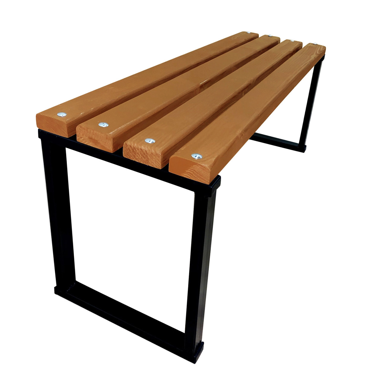 Лавка садова Tobi Sho Лофт без спинки та підлокітників 100 см колір дуб, фото 1