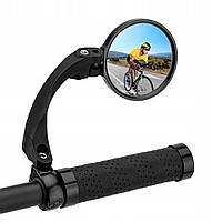 Зеркало велосипедное круглое заднего вида на руль велосипеда (правое) ROCKBROS FK-273R Black