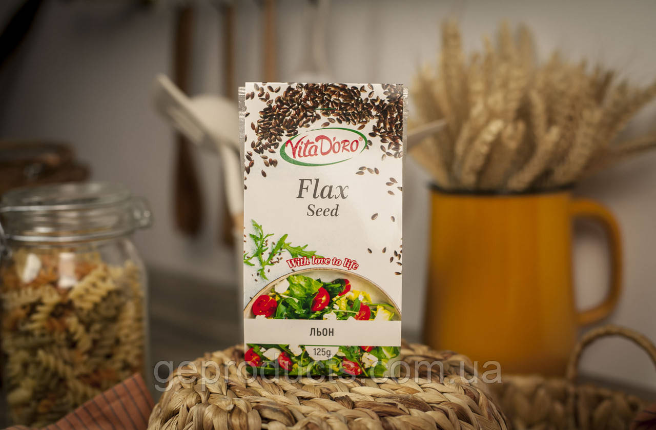 Насіння льону Vita D`oro Flax seed 125г. Словенія