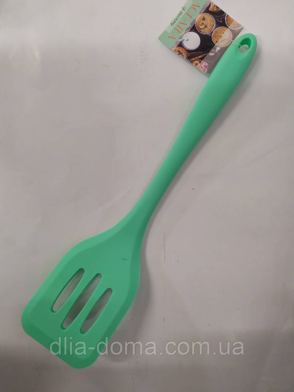 Лопатка кухонная силиконовая 29*6.7*2 см, фото 1