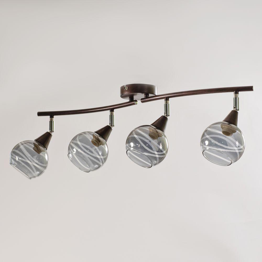 Люстра стельова на чотири плафони