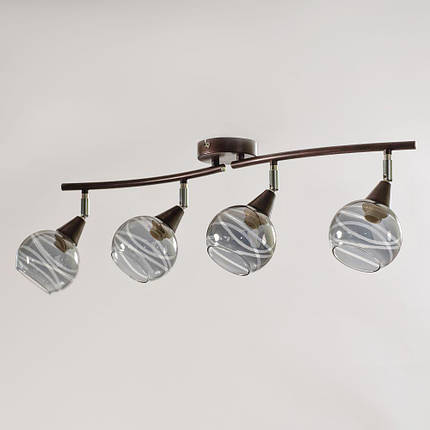 Люстра стельова на чотири плафони, фото 1