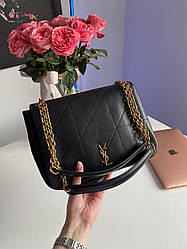 Жіноча сумка Ів Сен Лоран чорна Yves Saint Laurent Black Jamie 4.3 Quilted Leather