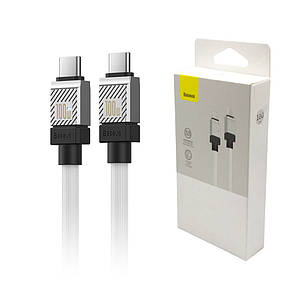 Кабель TypeC — TypeC Baseus CoolPlay (PD100W) 1 м Білий