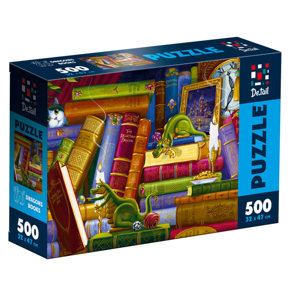 Пазли «Книги про драконів» 500 деталей De.tail Vladi Toys (4820234765348)