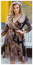 Стильна жіноча сукня, тканина "Шифон" 50, 52, 54 розмір 50