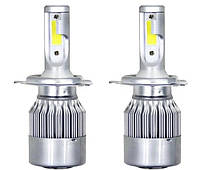 Светодиодные Led лампы в авто с цоколем H4 C6 Led Light 2x36W IP68
