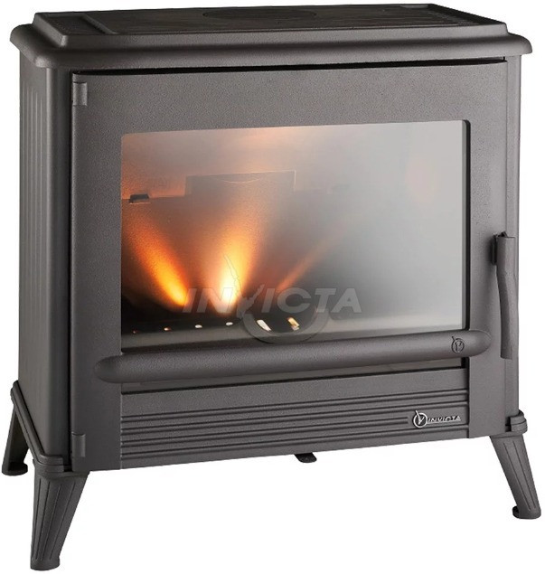 Піч-камін Invicta Modena сіра емаль, фото 1