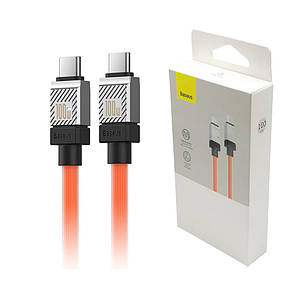 Кабель TypeC — TypeC Baseus CoolPlay (PD100W) 1 м Жовтогарячий