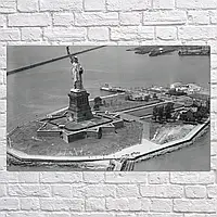 Плакат "Статуя Свободы, Нью-Йорк, США, Statue of Liberty (1952)", 37×60см