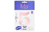 Фольгована кулька цифра "5" sugar pink Balun 30" (76 см)