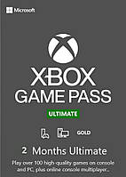 Карта оплаты Xbox Game Pass Ultimate - 2 месяца для (Xbox One/Series и Windows 10)