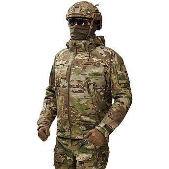 Тактична водовідштовхуюча вітронепроникна демісезонна куртка UATAC Gen 5.6 Multicam Original Ripstop
