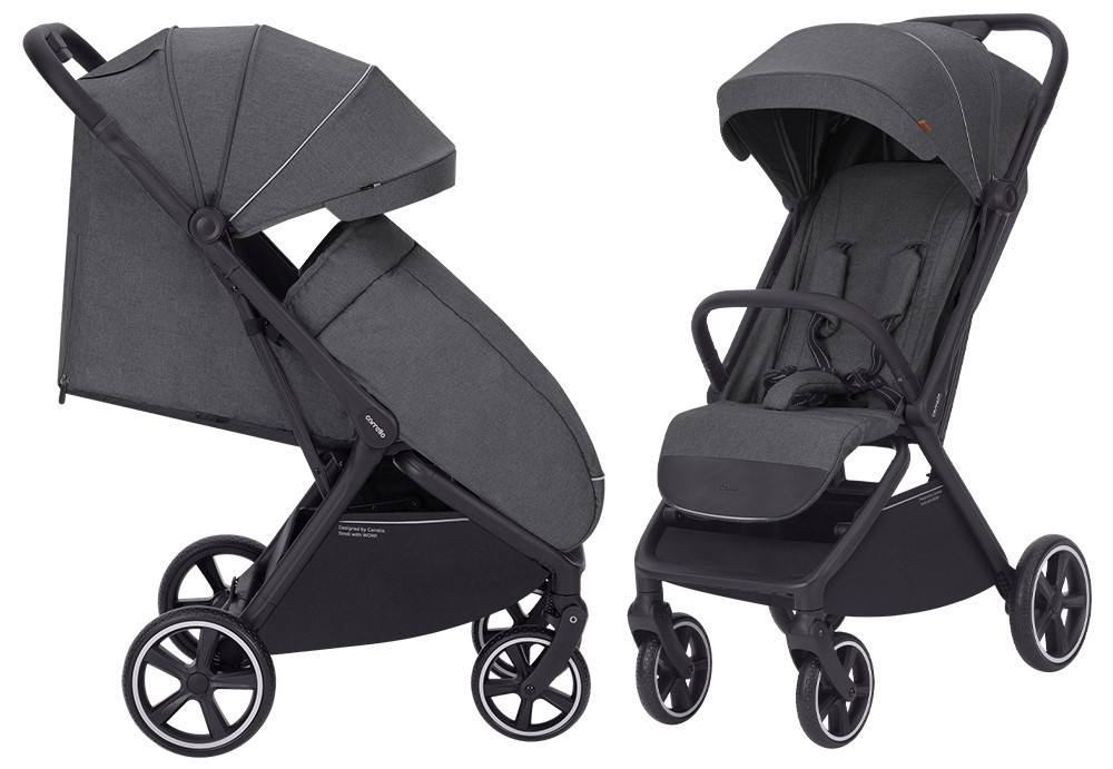 Коляска прогулянкова дитяча Carrello Corsa CRL-5518 Solid Grey Темно-сіра